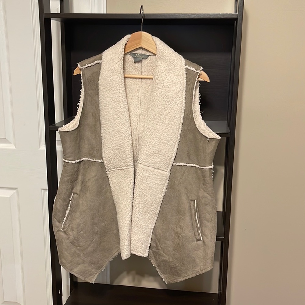Fleece Lined Suede Vest